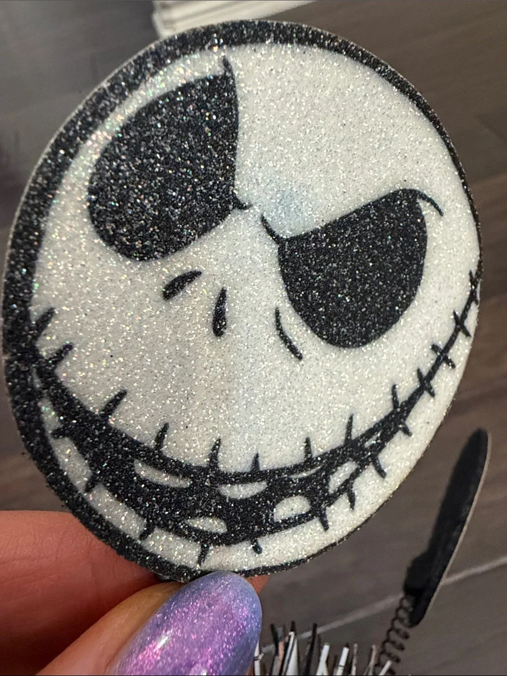 Jack Skellington-Inspired Headband Black and White Adult Costume Halloween
